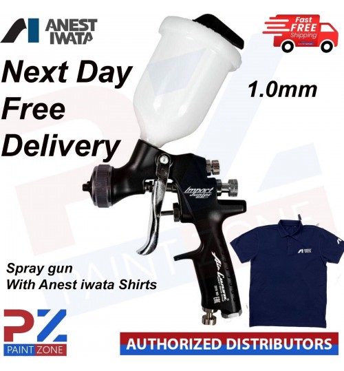 Anest Iwata Junior Gravity Spray Gun Impact Black 1.0mm 200cc Anest iwata Shirts